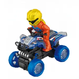 Cuatrimoto Moto Piloto Movimiento Luces