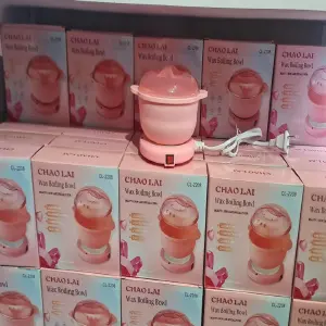 OLLA DE CERA PLEGABLE ROSADA