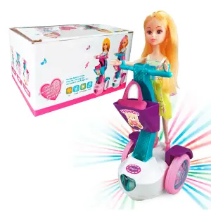 Muñeca Barbie Baile Musical Con Patineta