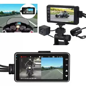 CAMARA DVR PARA MOTO DOBLE LENTE