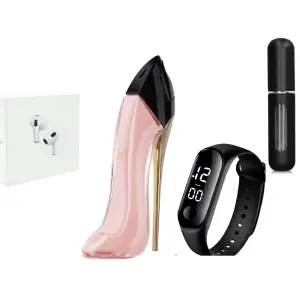 Good girl blush+airpods+reloj+perfumero
