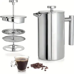 Prensa Francesa  Acero INOX 600 ml X2