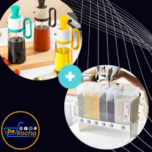 Combo dispensador cereales+dispe. aceite