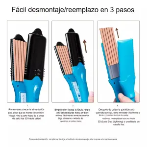Plancha Cabello Placas Figuras 3D