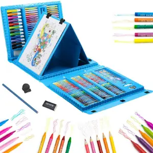 Set Kit De Arte Dibujo Colores Para Niño