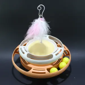Juego entrenador para gatos ovalado