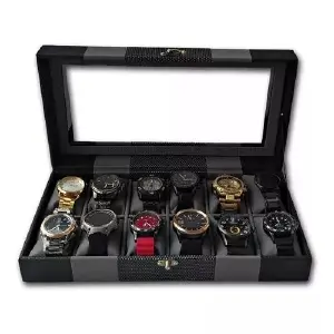 CAJA ORGANIZADORA DE RELOJES x 12