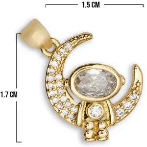 COLLAR + DIJE ASTRONAUTA