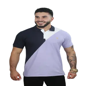 CAMISETAS TIPO POLO COMBIANDA 054C-LILA