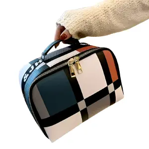Cosmetiquera Cuadros Bolso Maquillaje Cl