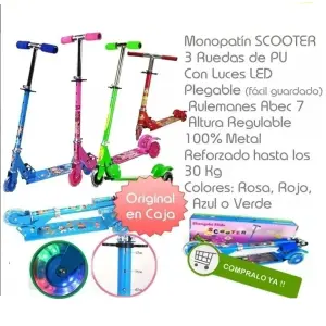 Patinetas monopatin para niños 3 ruedas