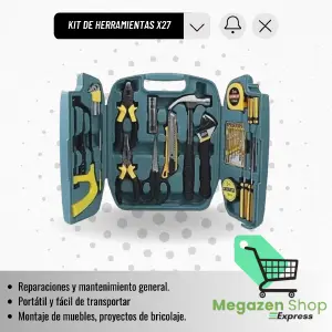 KIT DE HERRAMIENTAS PARA EL HOGAR X 27