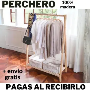 PERCHERO 100%MADERA