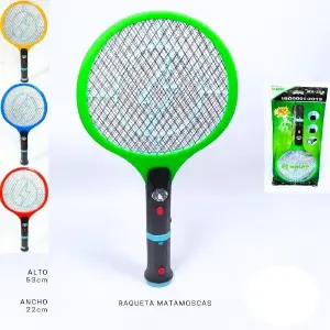 RAQUETA MATA MOSQUITO ELECTRICA CON LIN