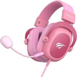 DIADEMA AUDIFONOS GAMER ROSADO WAIFU