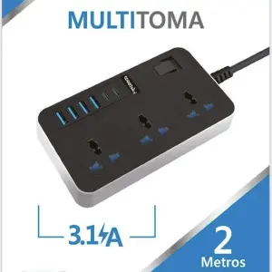 Multitoma Extension Toma Corriente 2 m