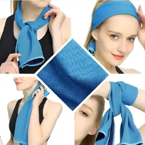 Toalla Enfriamiento Instantaneo Azul