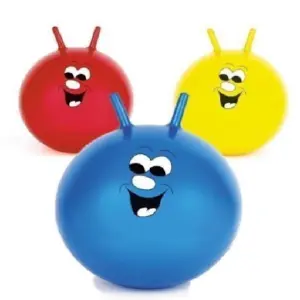 Pelota saltarina inflable caritas