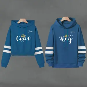 BusoBuzo, Hoodie KINGQUEEN AZUL PETROLEO