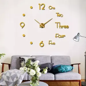 Reloj De Pared 3d Grande Para Decoración