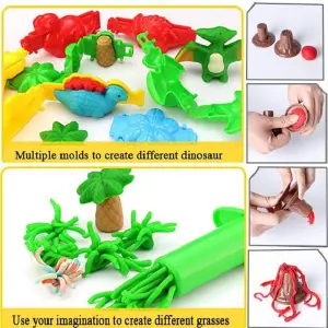 Set de  plastilina dinosaurios