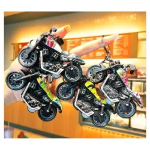 LLavero Moto Metalica Detalles Colores