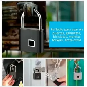 Candado Con Lector De Huella Recargable
