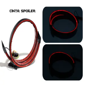 SPOILER LED UNIVERSAL DE CARBONO BAÚL