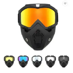 Caretas con gafas demontables