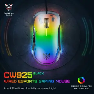 Mouse para juegos con cable CW 925 BLACK