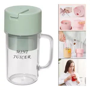 Licuadora Recargable Vaso Con Pitillo Li