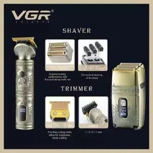 Combo Shaver y Patillera VGR-649