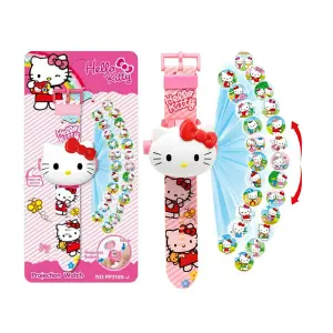 Reloj Proyector hello kitty para niñas