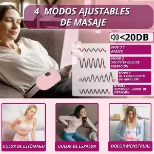 Cinturon Almohadilla Masajeador Calor Te