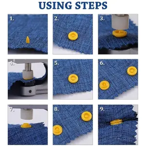 Kit Pinza Presión X100 Broches Botones