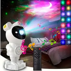Proyector Lampara Astronauta Bluetooth