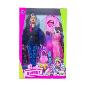 Muñeca Vestido Moda Accesorios Niñas Jug