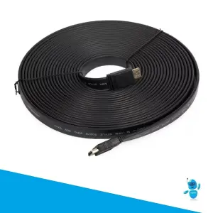Cable Hdmi Plano De 10 Metros 4k Mallado