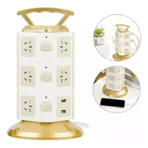 Torre Multi Toma Corriente 3 Niveles Usb