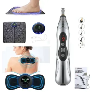 EMS ESPALDA + TAPETE DE PIES + ACU 3EN1