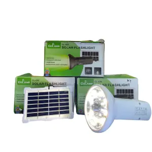 LAMPARA DE MANO CON PANEL SOLAR C 058