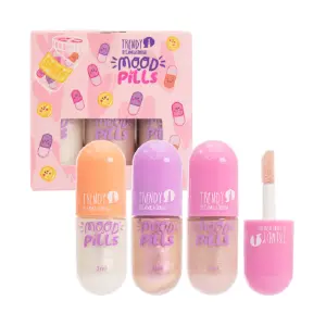 Kit labial  X 3 Gloss Mood Pills