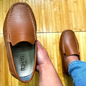 Mocasin en CUERO para caballero
