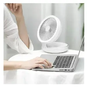 VENTILADOR RECARGABLE OSCILANTE DE 4 VEL