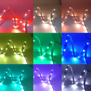Cinta Led Multicolor Rgb Luz 5mts + Cont