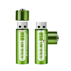 Pilas Aa Recargables Usb Baterías