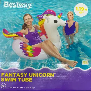 FLOTADOR ARO UNICORNIO 120CM BESTWAY