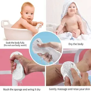Esponja de baño exfoliante