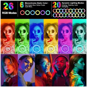Aro De Luz RGB 33 Cm Con Tripode