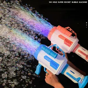 Pistola de burbujas 100 agujeros